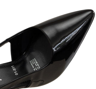 01-911 Senties Zapatilla media Charol Negro