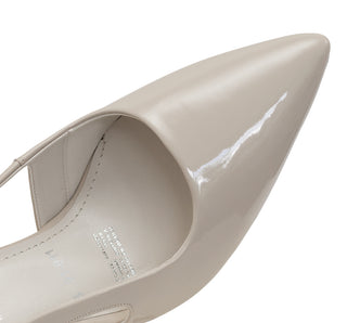 01-911 Senties Zapatilla media Charol Blanco
