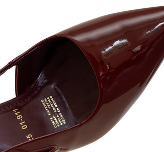 01-911 Senties Zapatilla media Charol Vino