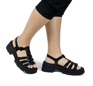 2783 Ulan Sandalia Plastico Negro