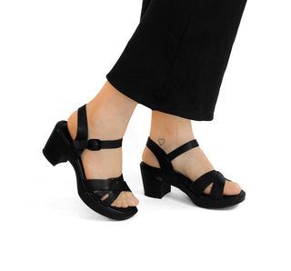 614005 Garrapata Sandalia Sintético Negro