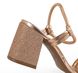 8436.213 Beira rio Sandalia Metalizado Oro rosa