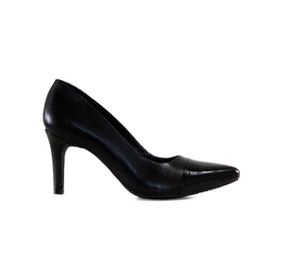 104521 Flexi Zapatilla media Piel Negro