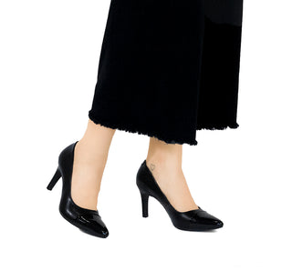 104521 Flexi Zapatilla media Piel Negro
