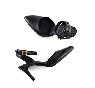 104526 Flexi Zapatilla media Piel Negro