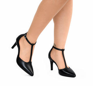 104528 Flexi Zapatilla alta Piel Negro