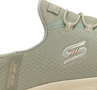 104547 Skechers Tenis Textil Verde