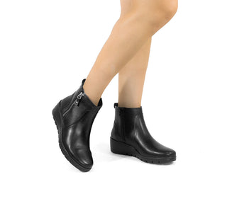 104827 Flexi Botin Piel Negro