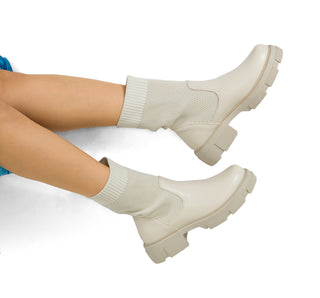 230976 Efe Botin Sintético Blanco