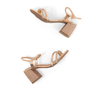 8436.213 Beira rio Sandalia Metalizado Oro rosa