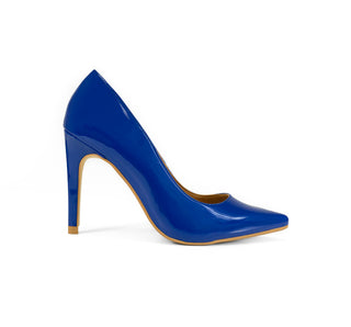 640601 Ozono Zapatilla alta Charol Azul