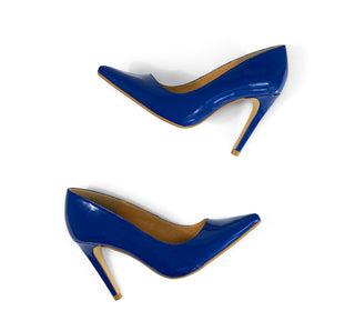 640601 Ozono Zapatilla alta Charol Azul