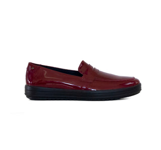 109403 Flexi Mocasin Charol Vino