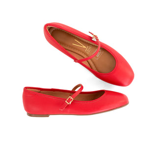1432.101 Vizzano Flats Pelica/pele strech Rojo