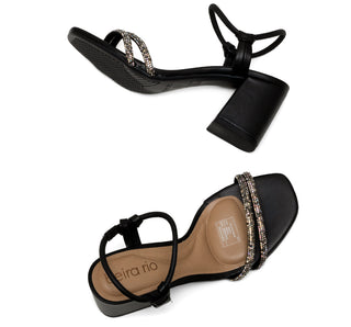 8436.213 Beira rio Sandalia Pelica/pele strech Negro