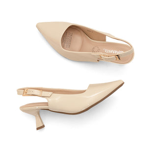 763001 Garrapata Zapatilla media Charol Blanco