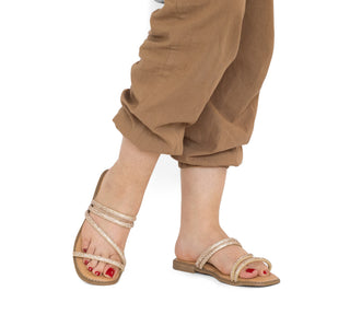 111009 Garrapata Sandalia Sintético Oro
