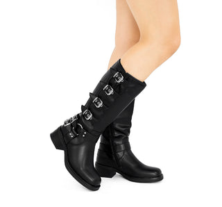 2409126 Garrapata Bota Sintético Negro