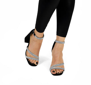 22714 Lady paulina Sandalia Nabucky Negro