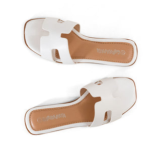 111011 Garrapata Sandalia Sintético Blanco