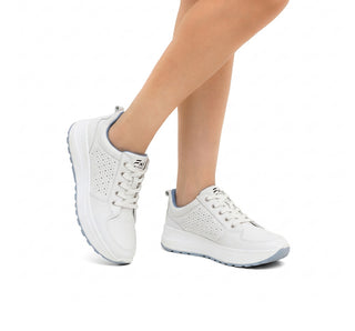 117205 Flexi Tenis Piel Blanco