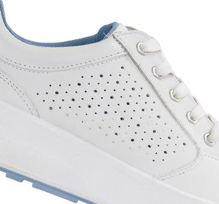 117205 Flexi Tenis Piel Blanco