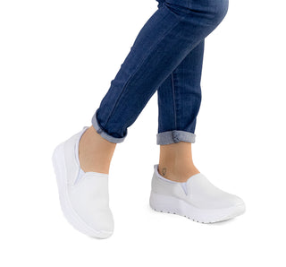 117207 Flexi Tenis Piel Blanco