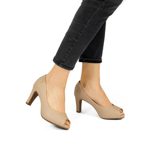 1840.300 Vizzano Zapatilla media Pelica/pele strech Beige