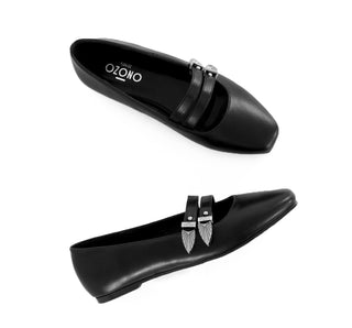 619701 Ozono Flats Sintético Negro