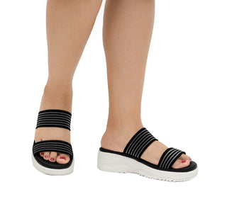 FDM170-5 Garrapata Sandalia Sintético Negro