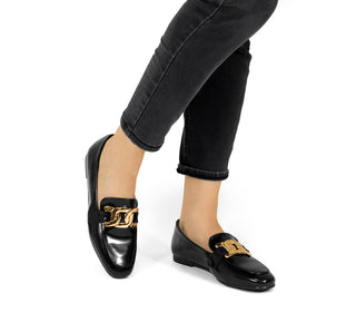 14014 Lady paulina Choclo Alto brillo Negro