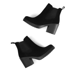 12311 Ambishoes Botin Gamuza / ante Negro