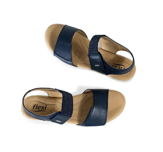 124213 Flexi Sandalia Piel Azul marino