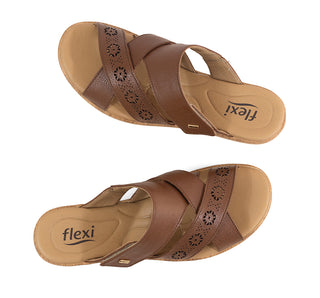 124214 Flexi Sandalia Piel Cafe