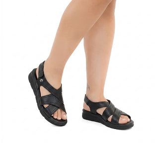 124215 Flexi Sandalia Piel Negro