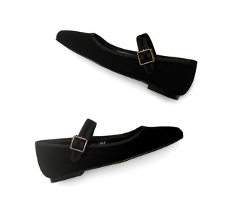 986003 Gillio Flats Textil Negro