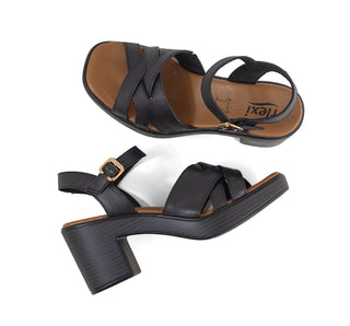 133507 Flexi Sandalia Piel Negro