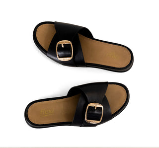 133601 Flexi Sandalia Piel Negro