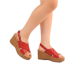 139201 Flexi Sandalia Piel Rojo