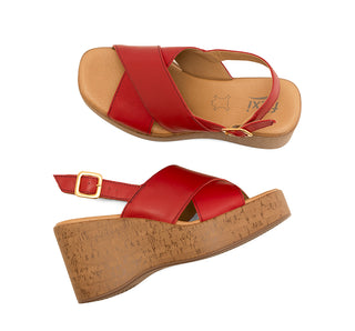 139201 Flexi Sandalia Piel Rojo