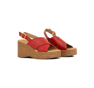 139201 Flexi Sandalia Piel Rojo