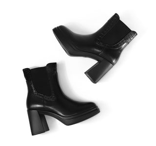 127402 Flexi Botin Piel Negro