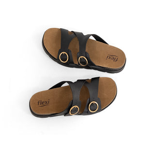 139601 Flexi Sandalia Piel Negro