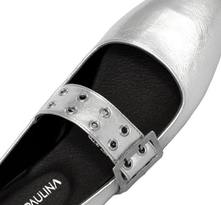 14025 Lady paulina Flats Gamora top 60 Plata