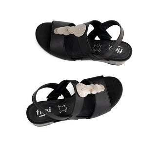140003 Flexi Sandalia Piel Negro