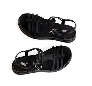 140101 Flexi Sandalia Piel Negro