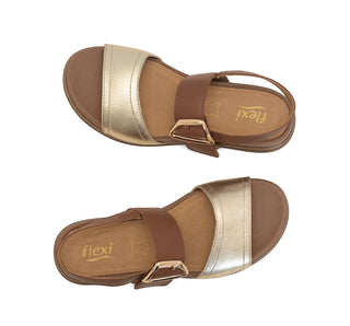 140102 Flexi Sandalia Piel Oro