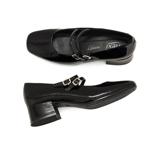 143203 Flexi Zapatilla baja Charol Negro