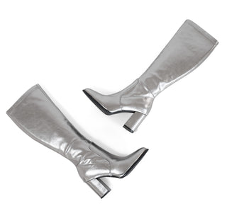 2409111 Garrapata Bota Sintético Plata