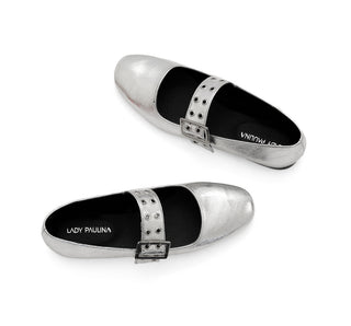 14025 Lady paulina Flats Gamora top 60 Plata